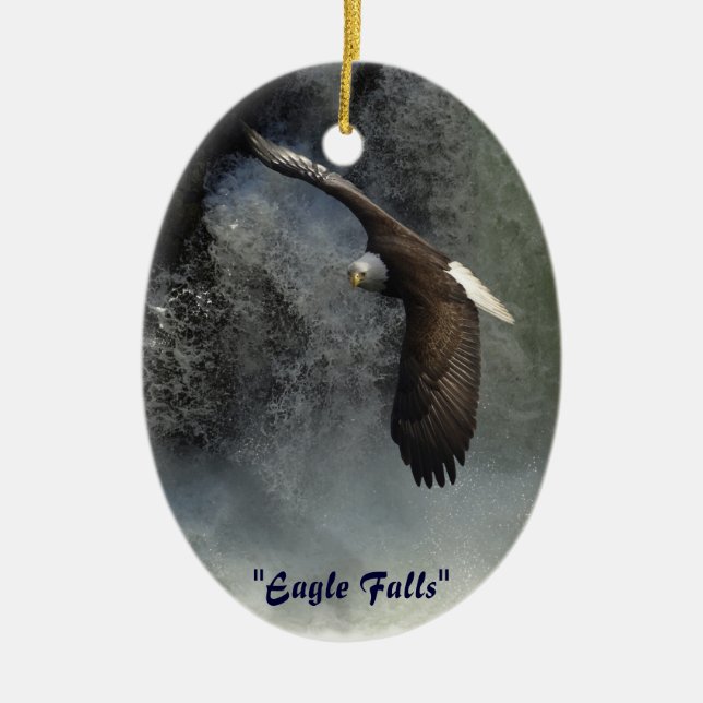Bald Eagle Ornaments Keramikornament (Vorne)
