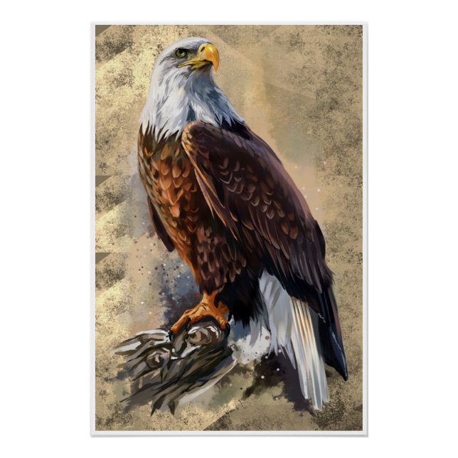 Bald Eagle Painting Poster (Vorderseite)