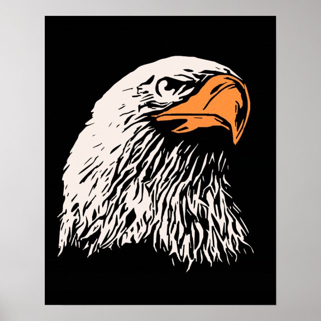 Bald Eagle Patriotic Poster (Vorne)