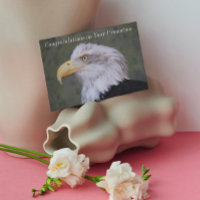 Bald Eagle Photo Promotion Félicitations Carte