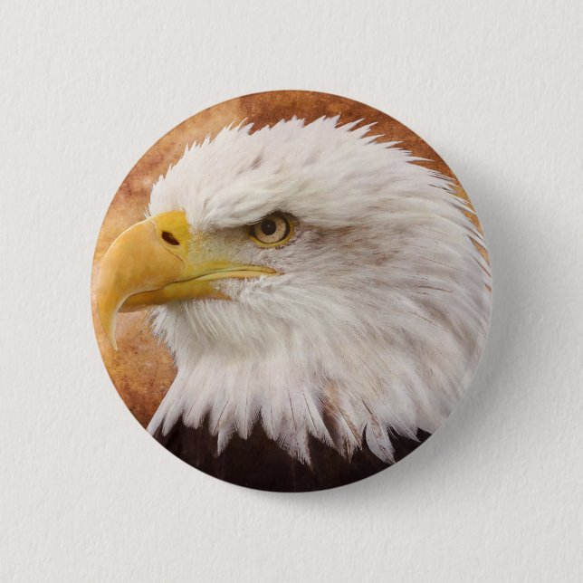 Bald Eagle Portrait Button (Vorderseite)