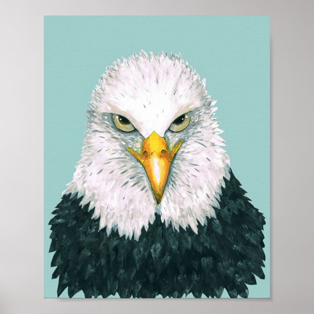 Bald Eagle Portrait Poster (Vorne)