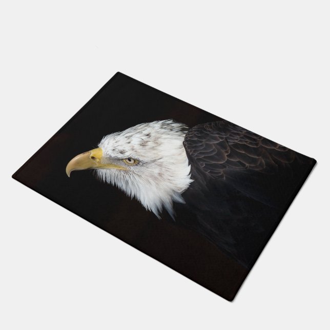 Bald Eagle Portriat Fußmatte (Schrägansicht)