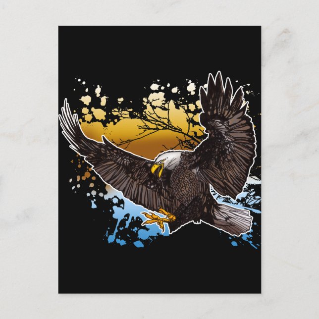 Bald Eagle Postkarte (Vorderseite)