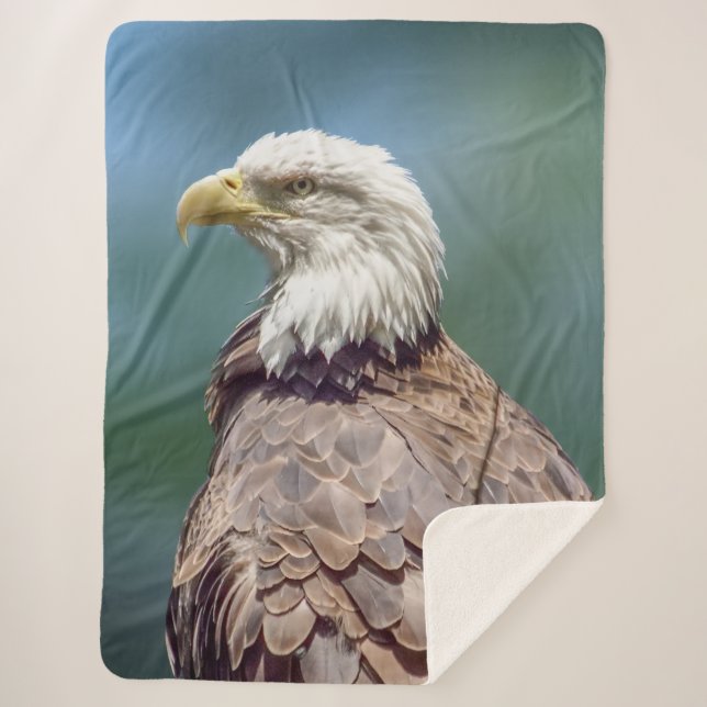 Bald Eagle Sherpa Fleece Blanket Sherpadecke (Vorderseite)