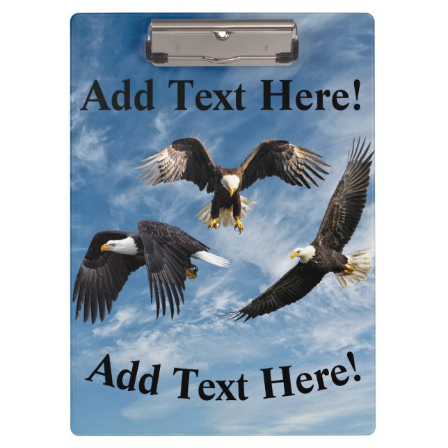 Bald Eagle Soaring Klemmbrett (Vorderseite)