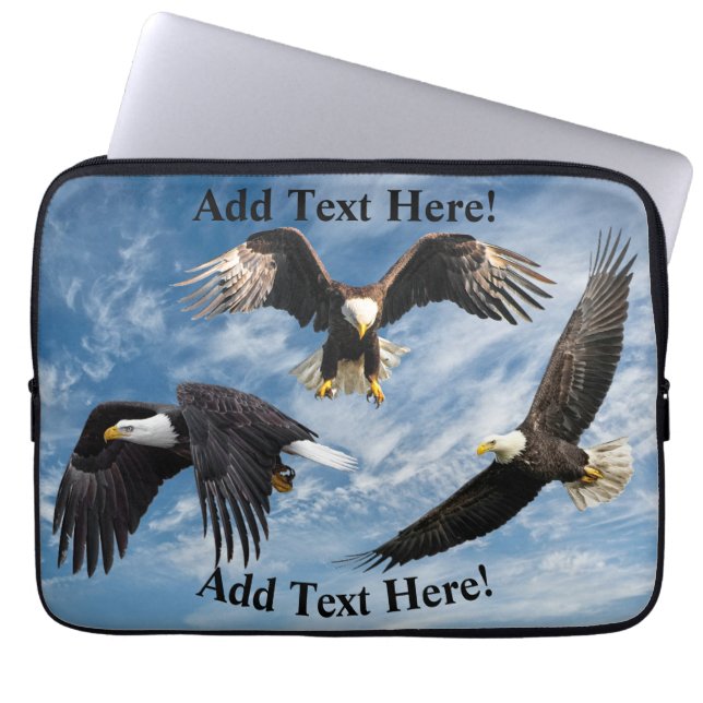 Bald Eagle Soaring Laptopschutzhülle (Vorderseite)