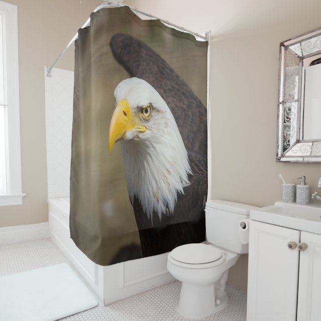 Bald Eagle Spirit – Bold Statement Shower Curtain Duschvorhang (Beispiel)
