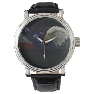 Bald Eagle Stars & Stripes Patriotic Armbanduhr