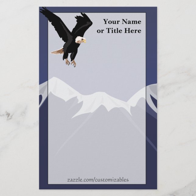 Bald Eagle Stationary Briefpapier (Vorderseite)