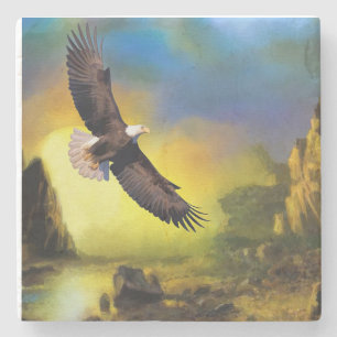 Bald Eagle Steinuntersetzer