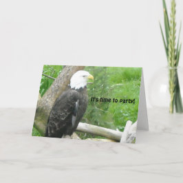 Bald Eagle Time to Party Karte