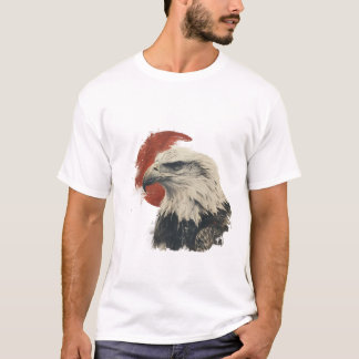 Bald Eagle Ukiyo-e, Zenga und japanische Tierkunst T-Shirt