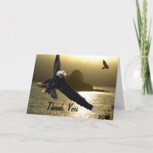 Bald Eagle und Raven Vielen Dank Karten