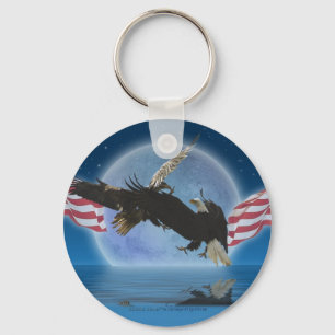 BALD EAGLE & US FLAG Patriot Series Schlüsselanhänger