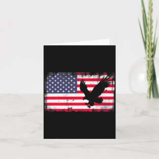 Bald Eagle Usa Flag Patriotic Fourth Of July Dom Karte