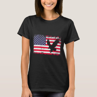 Bald Eagle Usa Flag Patriotic Fourth Of July Dom T-Shirt