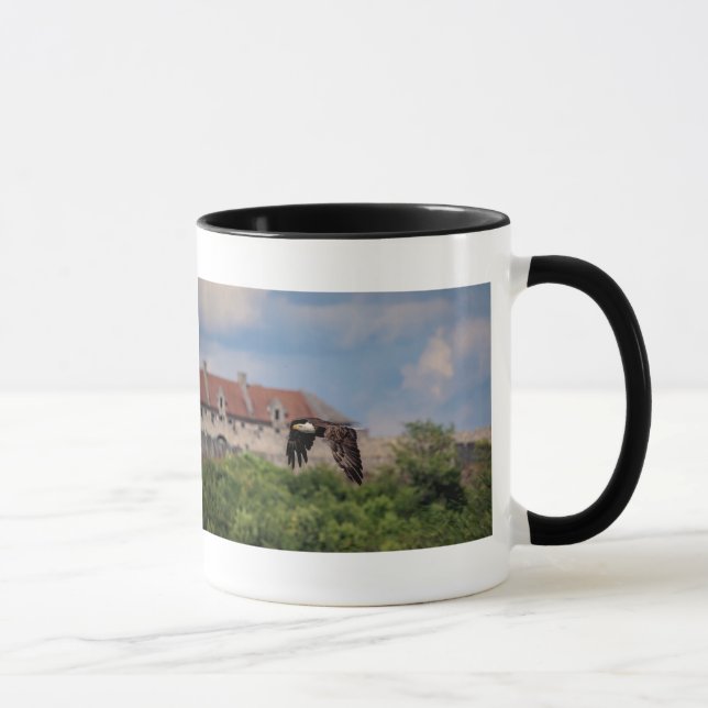 Bald Eagle vorbei an Fort Ticonabweicha Tasse (Rechts)