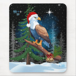 Bald Eagle Webereien Weihnachtsmannmütze Winterurl Mousepad