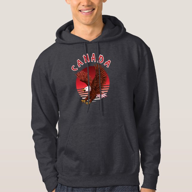 Bald Eagle Wildlife - Kanada Hoodie (Vorderseite)