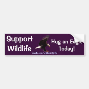 BALD EAGLE Wildlife Support Funny Autoaufkleber