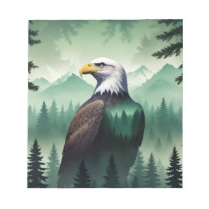 Bald Eagle Wildtiere Natur Umwelt Art Notizblock