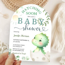 Bald erscheinender Dino-Baby-Party grüne Dino-Arch