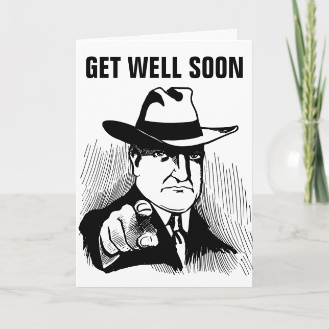 BALD GUTE GANGSTER GREETING CARDS KARTE (Vorderseite)