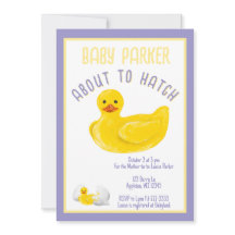 Bald-hatching-Baby-Shower-Einladung