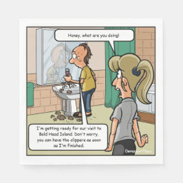 Bald Head Island Funny Party Napkins Serviette