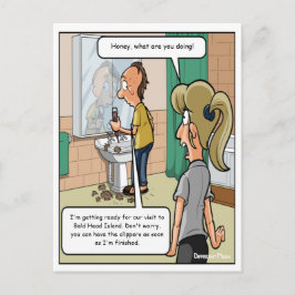 Bald Head Island Funny Postcard Postkarte