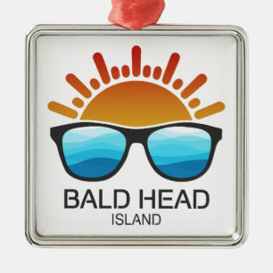 Bald Head Island North Carolina Sonnenbrille Ornament Aus Metall