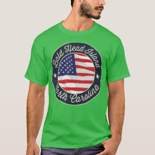 Bald Head Island - Patriotic North Carolina Souven T-Shirt