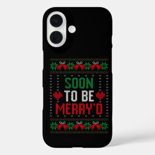 Bald Heiratende Merry'd Weihnachten Braut & Bräuti iPhone 16 Hülle