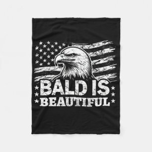 Bald ist schön - 4. Juli Unabhängigkeitstag B Fleecedecke