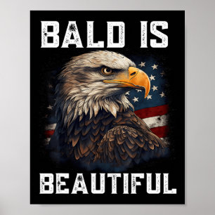 Bald ist schön 4. Juli Unabhängigkeitstag Bal Poster
