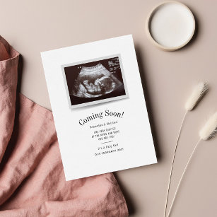 Bald kommt das ultron Foto Schwangerschaft Baby Mitteilungskarte