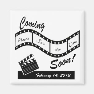 Bald kommt - Filmstreifen Save the Date Magnet