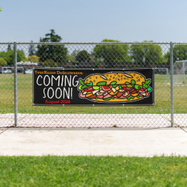 Bald kommt Grand Opening Sandwich Shop Business Banner