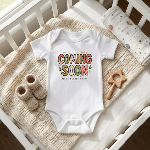 Bald kommt Sommer Herbst Schwangerschaftsankündi Baby Strampler