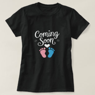 Bald kommt T - Shirt für die Ankündigung von Baby