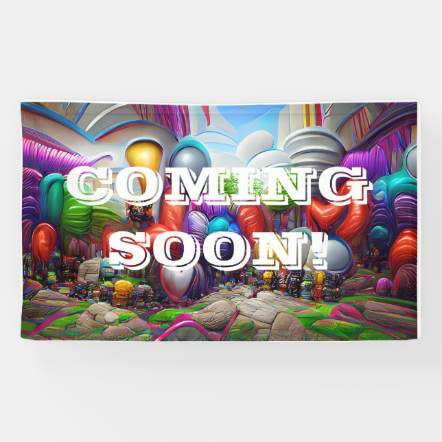 Bald kommt Vinyl Banner 3' x 5' Banner (Horizontal)