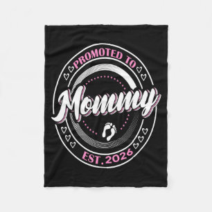 Bald mama est 2026 mama zum ersten mal babyProm Fleecedecke