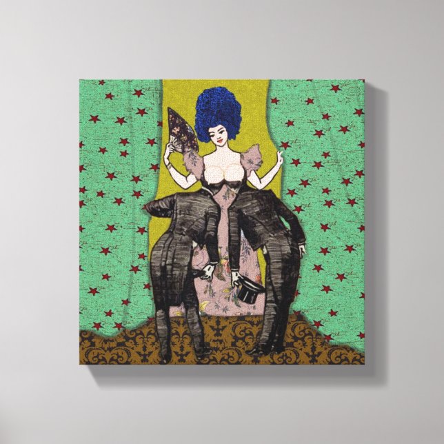 Bald Men ~ 10x10,75 Épais Toile Enveloppée (Recto)