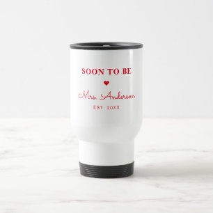 Bald Mrs. Personalisierte Rote Retro Reisebecher