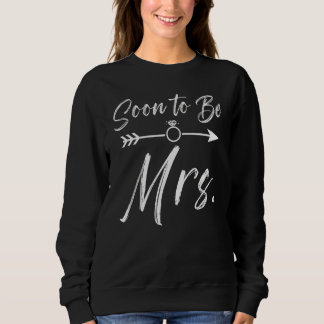 Bald Mrs Verlobung Hochzeit Junggesellinnenabschie Sweatshirt