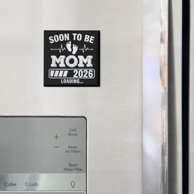 Bald Mutter 2026 Schwangerschaftsankündigung wird  Magnet (In Situ (Kühlschrank))