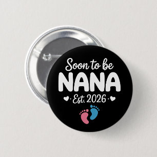 Bald Oma 2026 Lustige Schwangerschaftsankündigung  Button