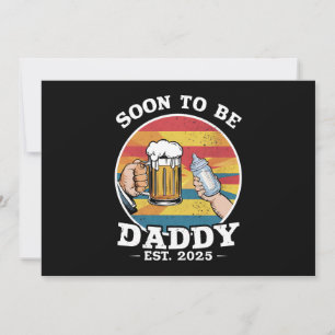 Bald Papa 2025 Erster Papa 2025 Retro Ankündigung