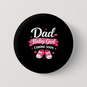 Bald Papa einer Baby-Tochter, erstmaliger Vater Button